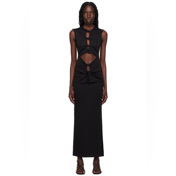 Christopher Esber Black Open Twist Maxi Dress - Picture 1 of 3